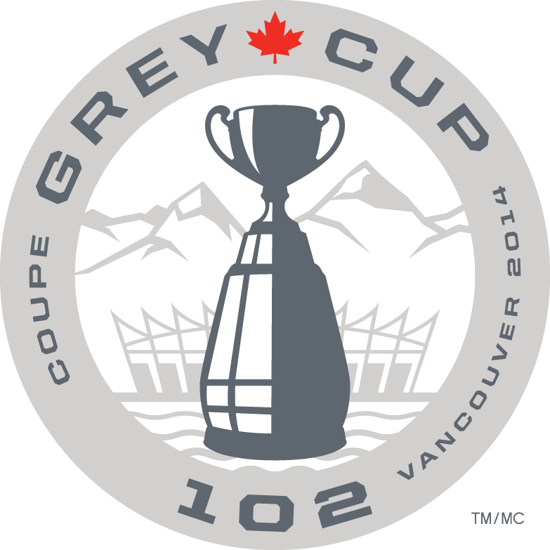 grey cup 2014 primary logo iron on transfers for T-shirts